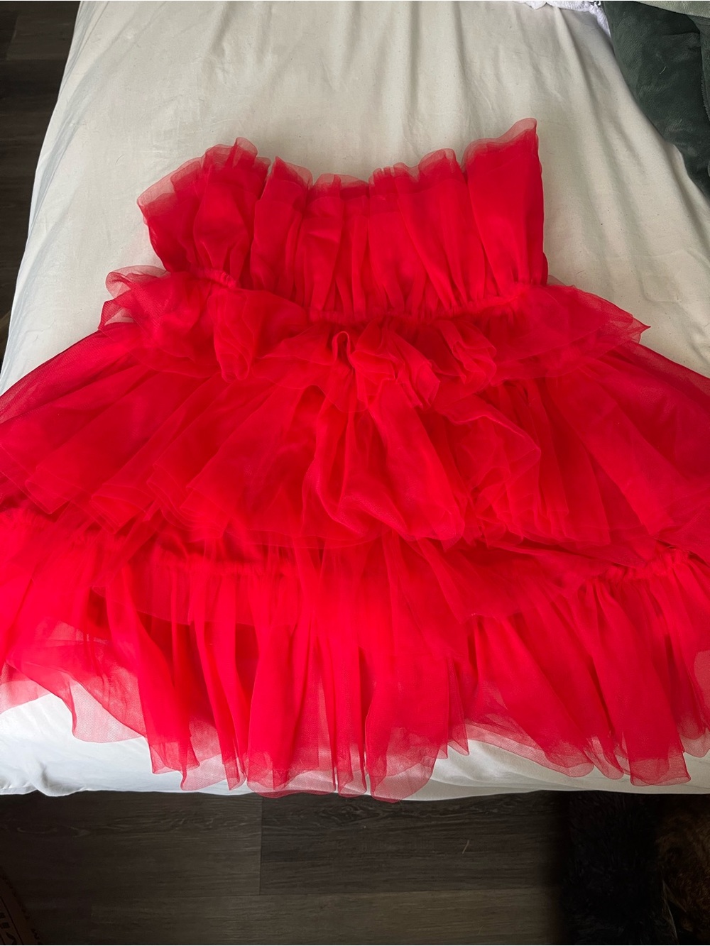 Altar'd State Red Layered Tulle Party Dress